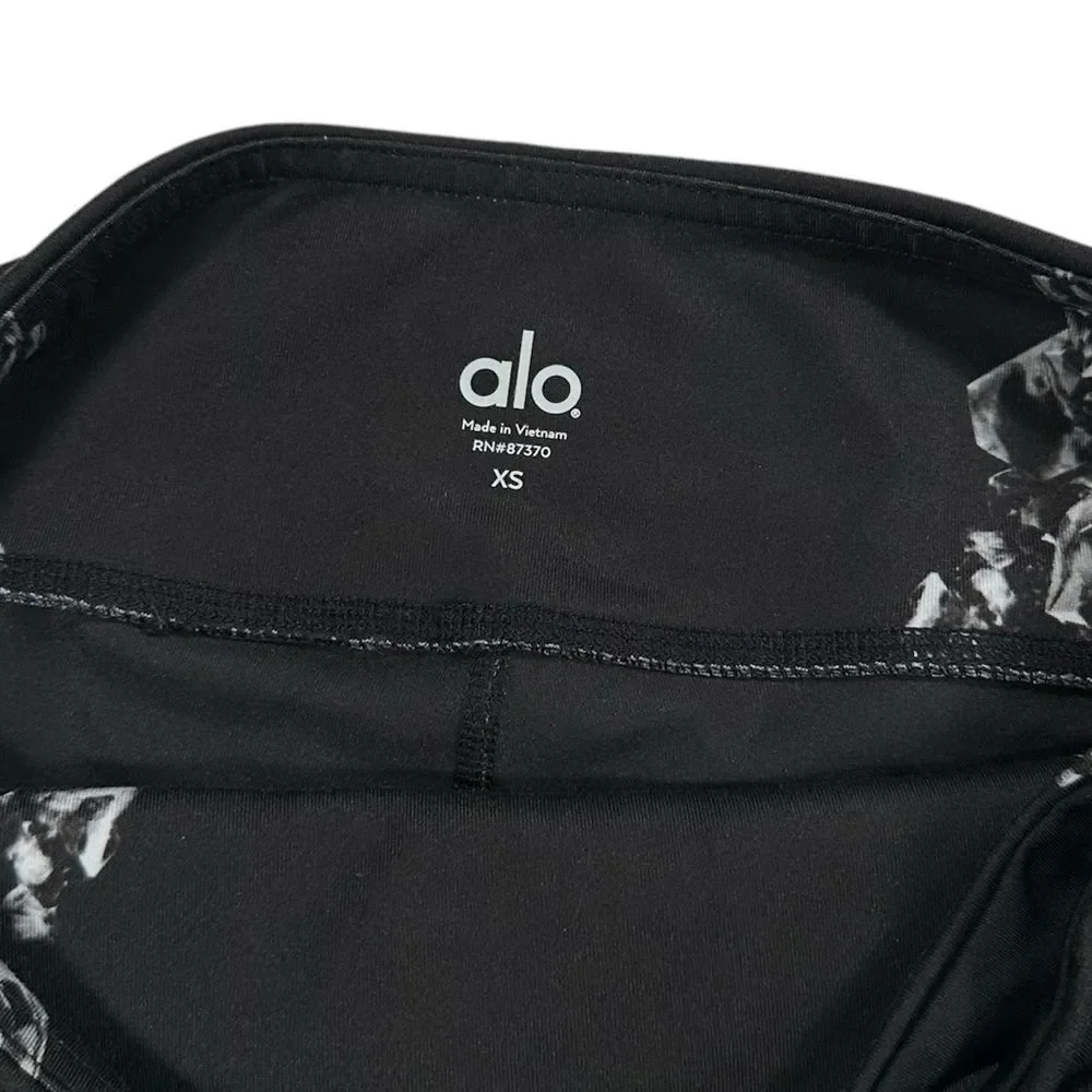 ALO YOGA High-Waist Airbrush Legging XS Dark Krystal Black
